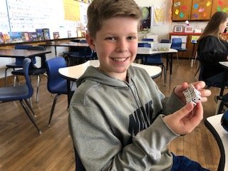 Infinity Fidget Cube made from dice - fun in the Fidget Factory during STEAM Master class.