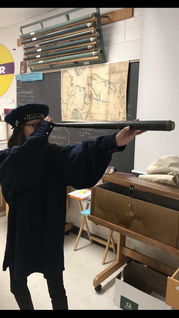 MarkLan06267002's tweet photo. The Union Navy is taking over the classroom!! HOMS 7th grade History students  experiencing a hands on Civil War lesson about the naval battles of Hampton Roads! #Nextgenmustangs #CivilWarRocks https://t.co/aoCLsS11Tn