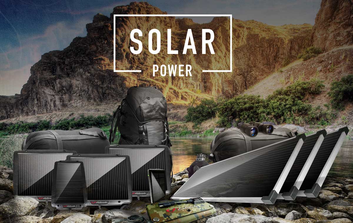 Weather preparedness is no joke. Our solar panels are
durable, weatherproof and environmentally friendly. Charge your portable electronic devices anywhere in the world. They work in conditions such as low light, shade and even light rain.

bit.ly/2Q5kJCh