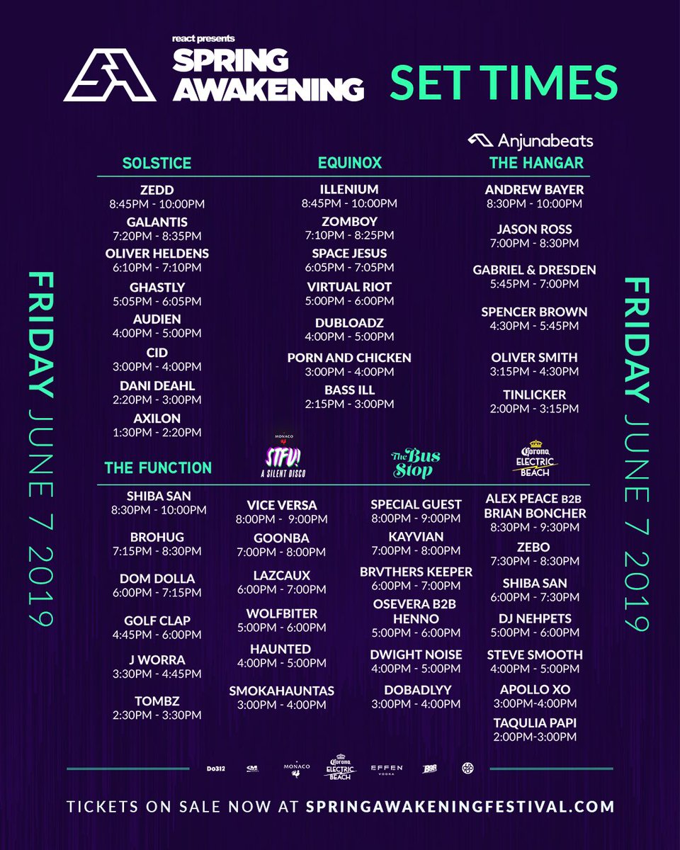 Spring Awakening 2019 | Lineup | Tickets | Dates