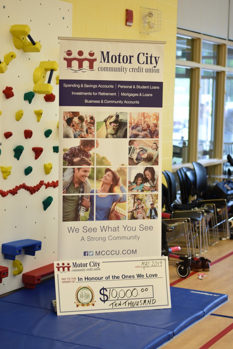 Motor City Community Credit Union was delighted to present a cheque for $10,000 on behalf of @ConcentraBank to support In Honour Of The Ones We Love - KBC (Kids Beating Cancer) Honorable Ninjas Program! Congratulations again for all of the amazing things you do for our community!