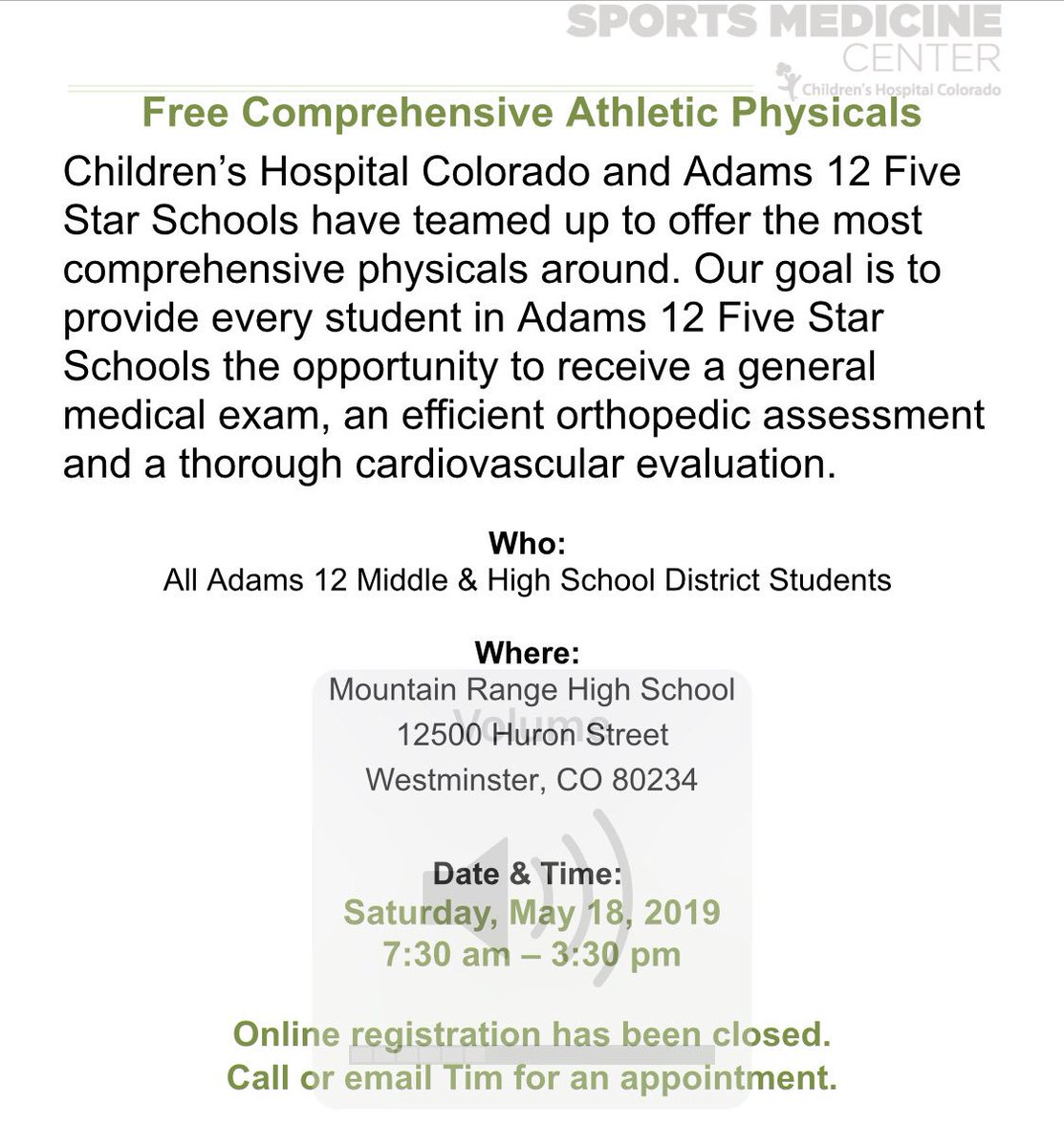 Change of location for CAPS. The event will now be at Mountain Range High School. <a href="/NorseBuzz/">Norse Buzz</a>