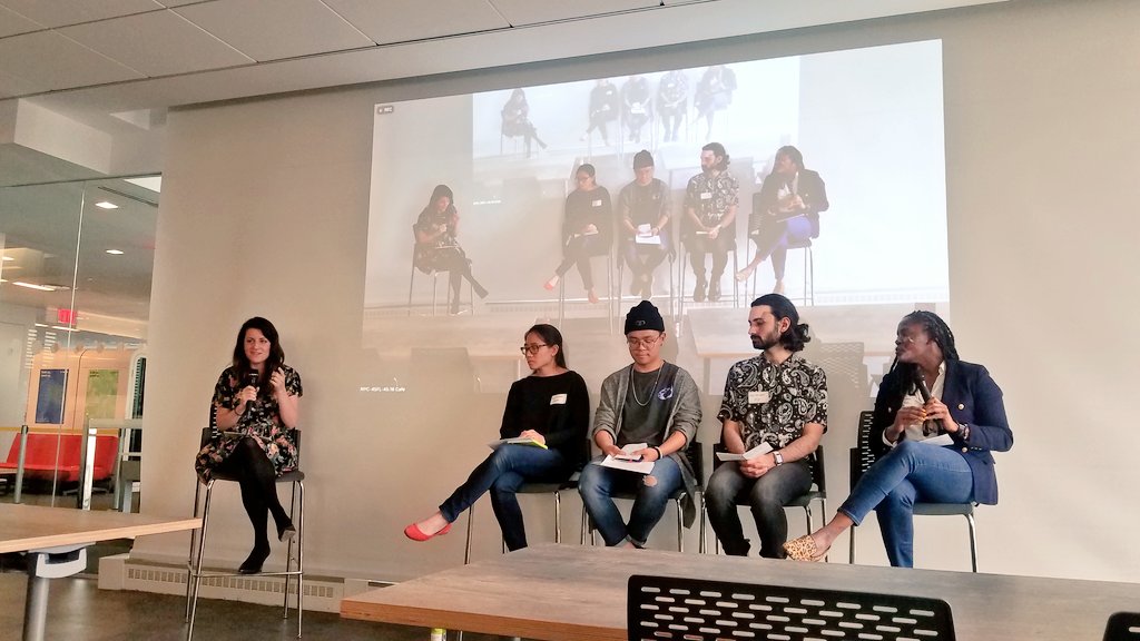 Starr_Chen's tweet image. Chatting about being the &quot;only&quot; on your team, with @hiretechladies at the gorgeous @datadoghq office. #techladies #nytech