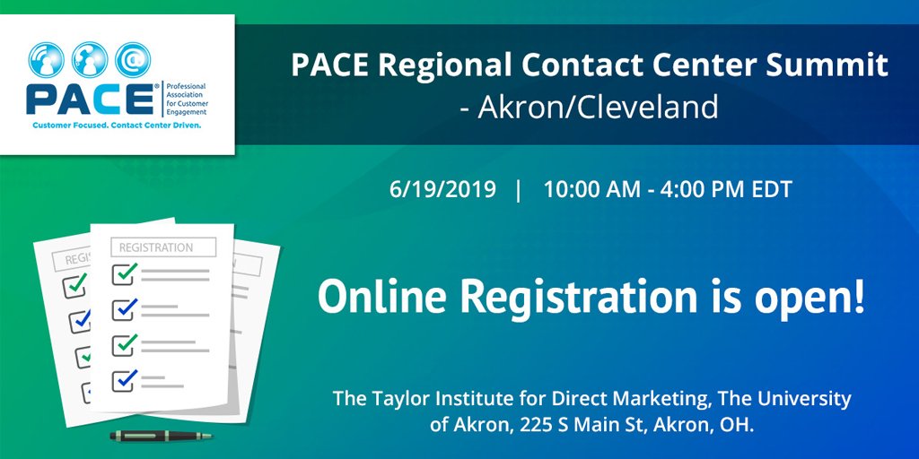 PACEassociation's tweet photo. Reserve your seat through online booking. Register today for our #OhioSummit - https://t.co/UznJnG8tUi
Special discount for #PACEMembers! Not a PACE member yet? Check out the various benefits of becoming one: https://t.co/EkvWJM43BB
#CX #Compliance #custserv #Summit https://t.co/s426yQ31Ef
