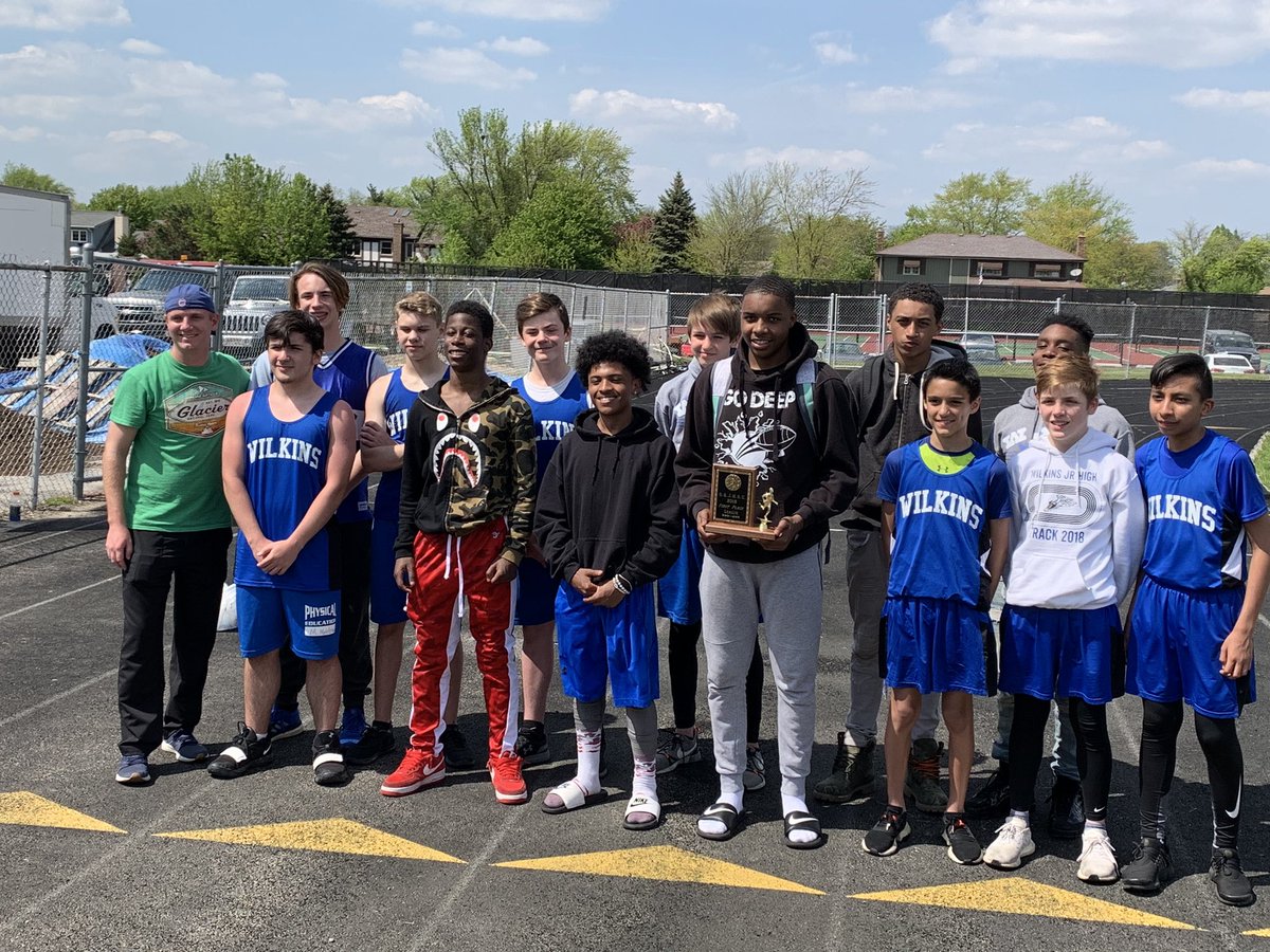 Congrats to the Boys Track and Field team on their first place finish at their conference meet today! After only being able to compete in one meet this season due to inclement weather, they came out and took 1st! Congrats! #Champions #D109Pride
