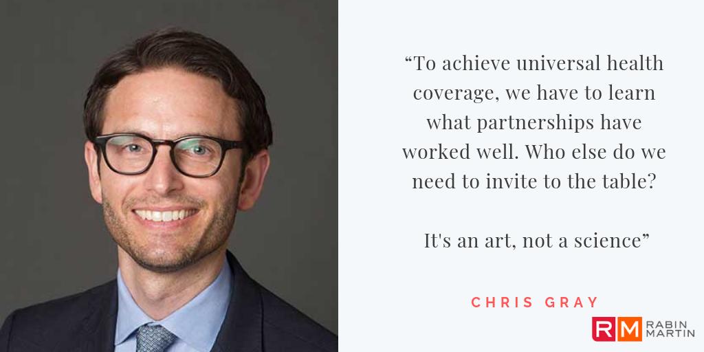 Chris Gray: "To achieve universal health coverage, we have to learn what partnerships have worked well. Who else do we need to invite to the table? It's an art, not a science”
<a href="/RockefellerFdn/">The Rockefeller Foundation</a> <a href="/Omnicom/">Omnicom</a> <a href="/GrayC39/">Chris Gray</a> <a href="/pfizer/">Pfizer Inc.</a> #UHC