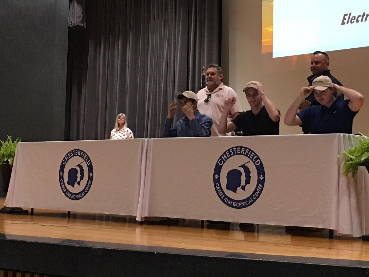 MaclinChad's tweet photo. CCPS Career Signing Night - congratulations to 60+ high seniors launching their careers in industry #CTE #careersigning #ccpscte #ccps https://t.co/D37Li09Fwr