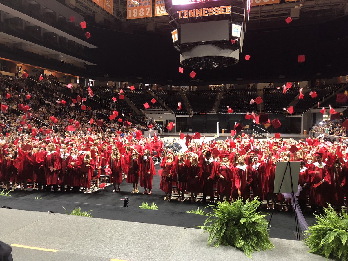 DannyTKCS's tweet photo. Congratulations to the Halls High Class of  2019!  Congratulations to Mark Duff ! The Legend retires after 40 years.  We will miss you leadership. God Bless! https://t.co/tMcmH3V7X4