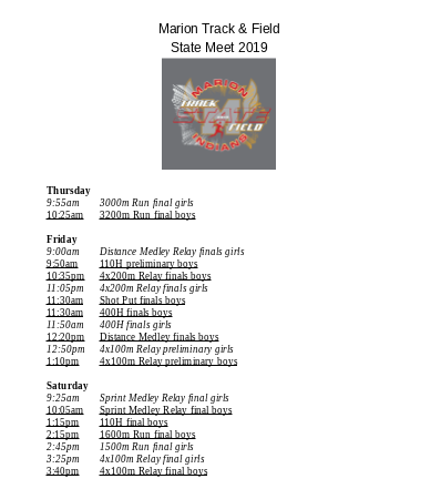 runmarion's tweet photo. Follow us this weekend!
WATCH: https://t.co/XCeIbYC78o
LIVE EVENT RESULTS: https://t.co/Y66itYrKBc https://t.co/vuJ3mquZYs