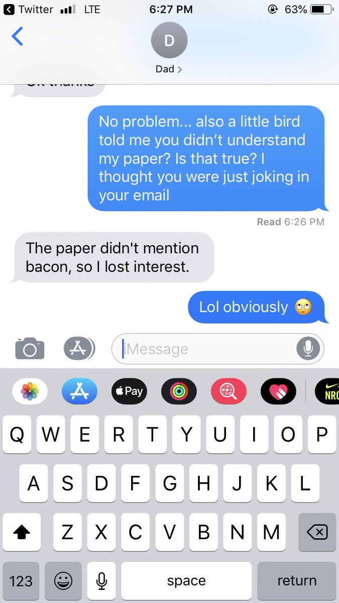haleyduscha's tweet photo. So talked to my dad about my research and this is what he said.... https://t.co/EMsKcZcKzd