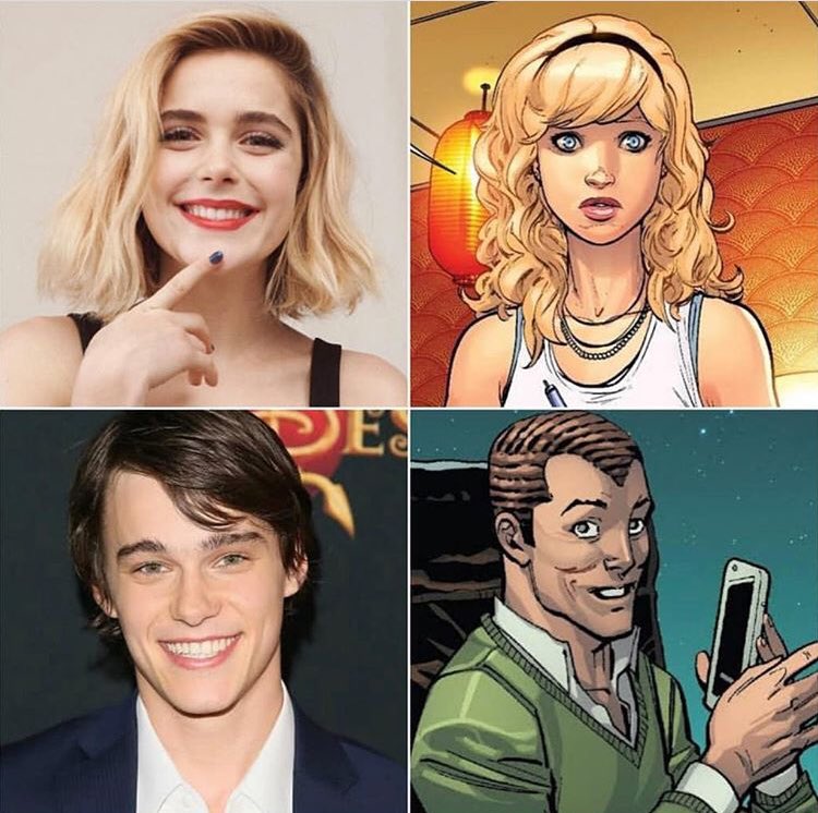 Sala_Geek's tweet photo. Esto es un rumor algo viejo, pero queríamos traérselos,  #KiernanShipka y #MichellHope fueron vistos el mes pasado saliendo de Los Angeles, donde supuestamente grabaron la escena post-créditos de #SpiderManFarFromHome, en ella son #GwenStacy y #HarryOsborn respectivamente https://t.co/ETrRTjF9Wi