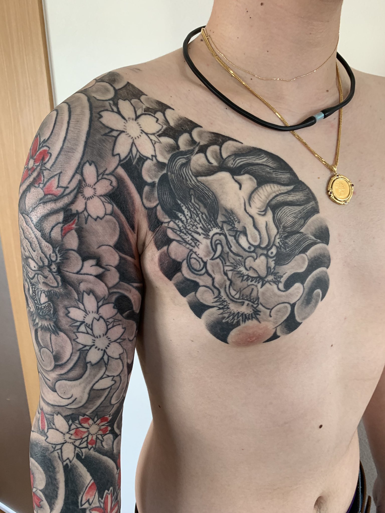 徳島刺青阿波暁 In徳島 徳島 高知 刺青 Tatoo 鬼 胸 腕 和彫り 阿波暁 彫師 T Co Kgyd1nxi3k Twitter