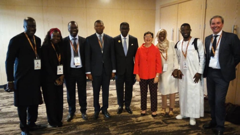 En compagnie du Ministre Cheikh Kanté, de  H. E l'ambassadeur du Sénégal M. Aidara, de La Directrice Exécutive de ITC  avec son équipe NTF4 et d'autres acteurs du numérique au Sénégal réunis à Kigali