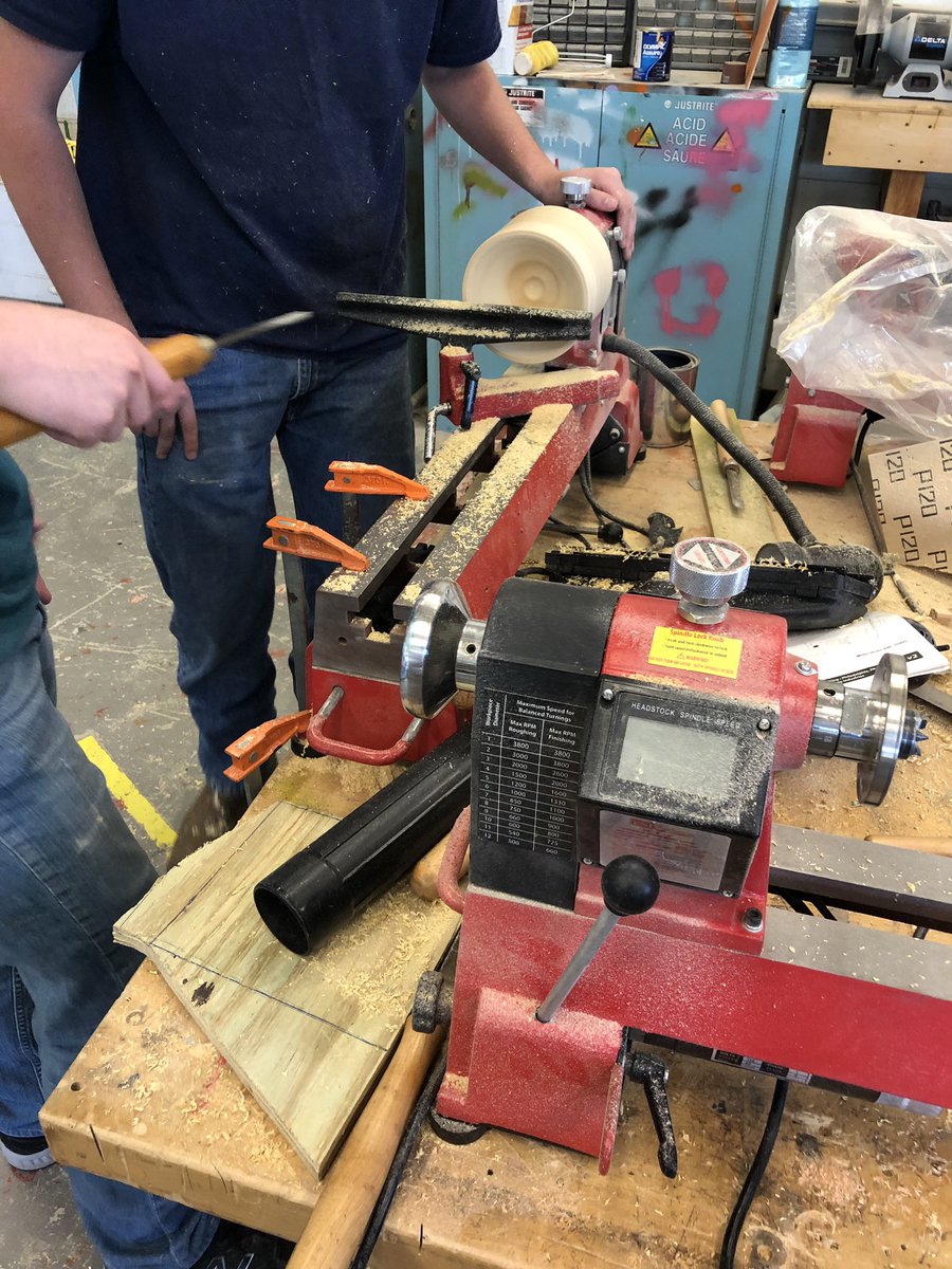 Turning a dog bowl for #dreamteamproject for pictures to follow at weeks end