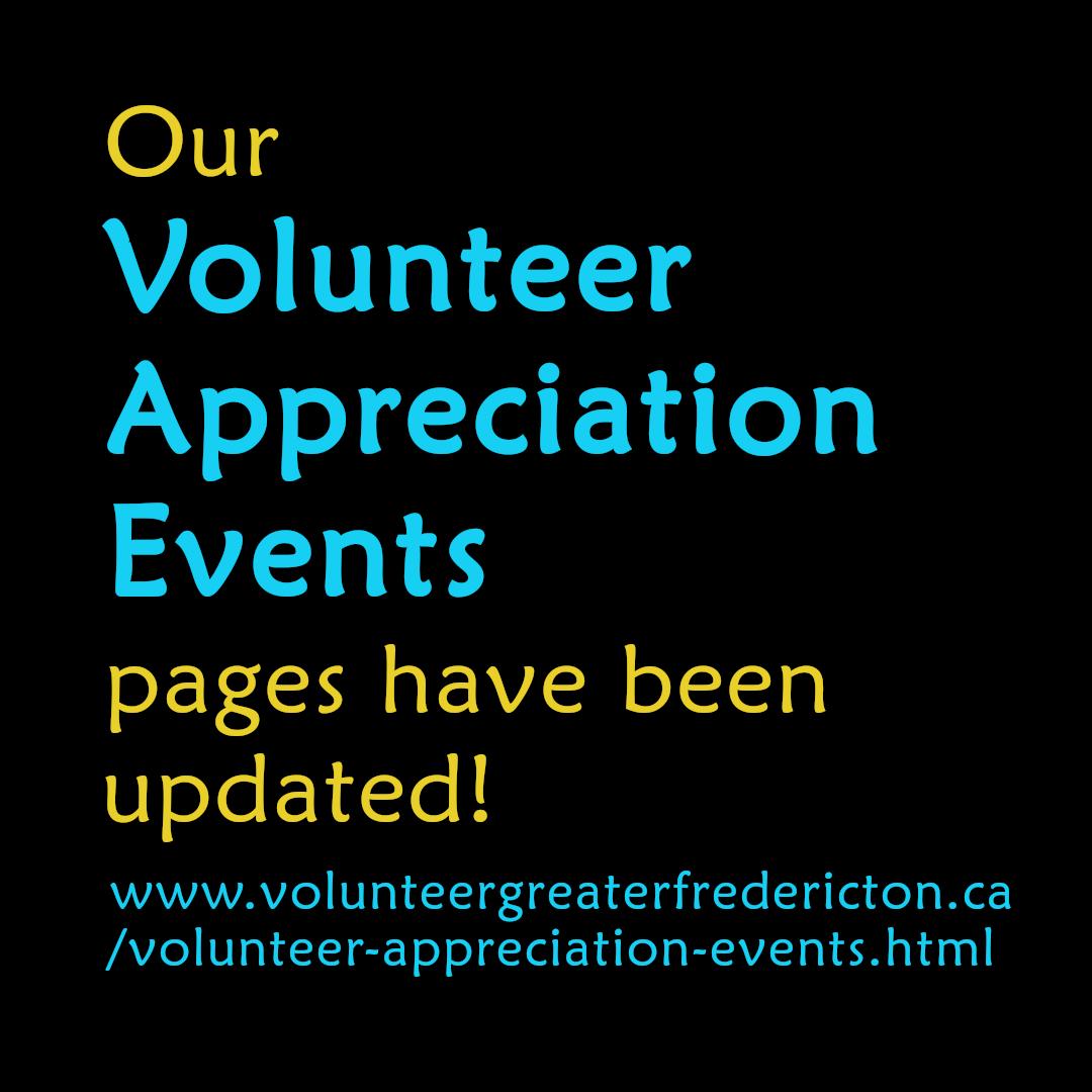 Please visit our updated Volunteer Appreciation Events pages!
volunteergreaterfredericton.ca/volunteer-appr…
#volunteergreaterfredericton #connectfredericton