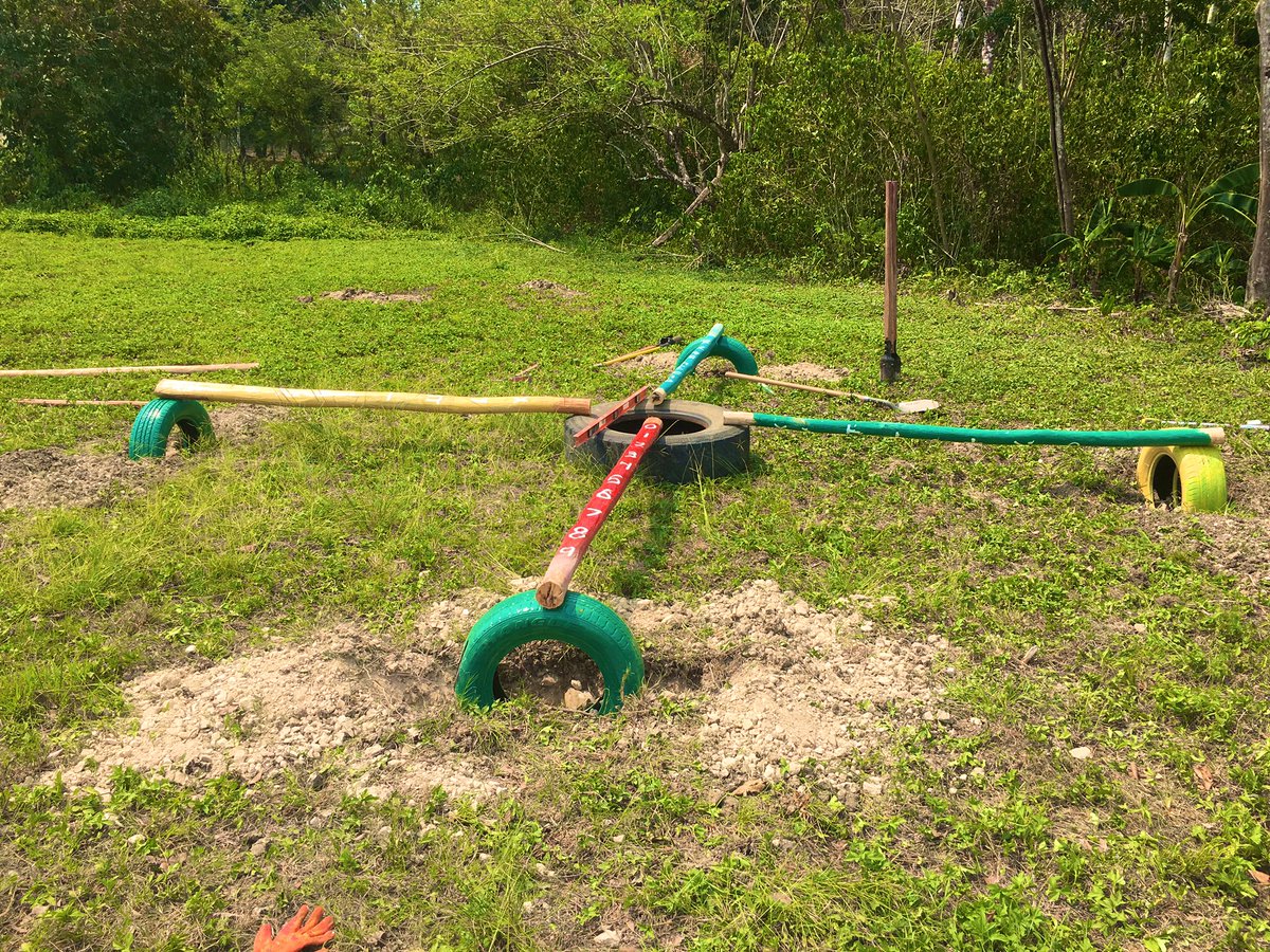 IU_Wells's tweet photo. Thanks to the hard work of Tumul K’in students &amp; staff,@Play360Team, @CELABelize, @chrisirmscher, and our very own Scholars, the school now has some spiffy new structures and recreation areas! Bravo all! https://t.co/jU8iE0ney9