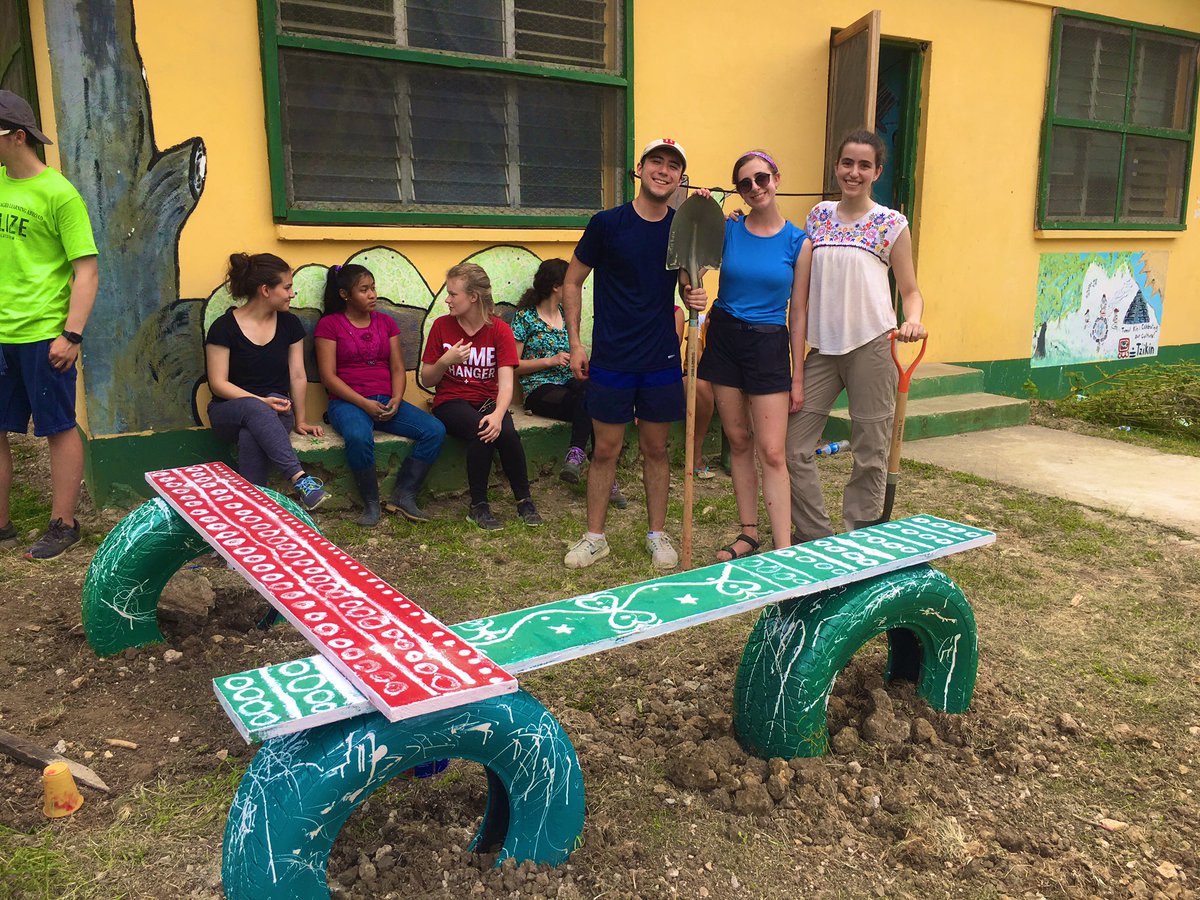IU_Wells's tweet photo. Thanks to the hard work of Tumul K’in students &amp; staff,@Play360Team, @CELABelize, @chrisirmscher, and our very own Scholars, the school now has some spiffy new structures and recreation areas! Bravo all! https://t.co/jU8iE0ney9