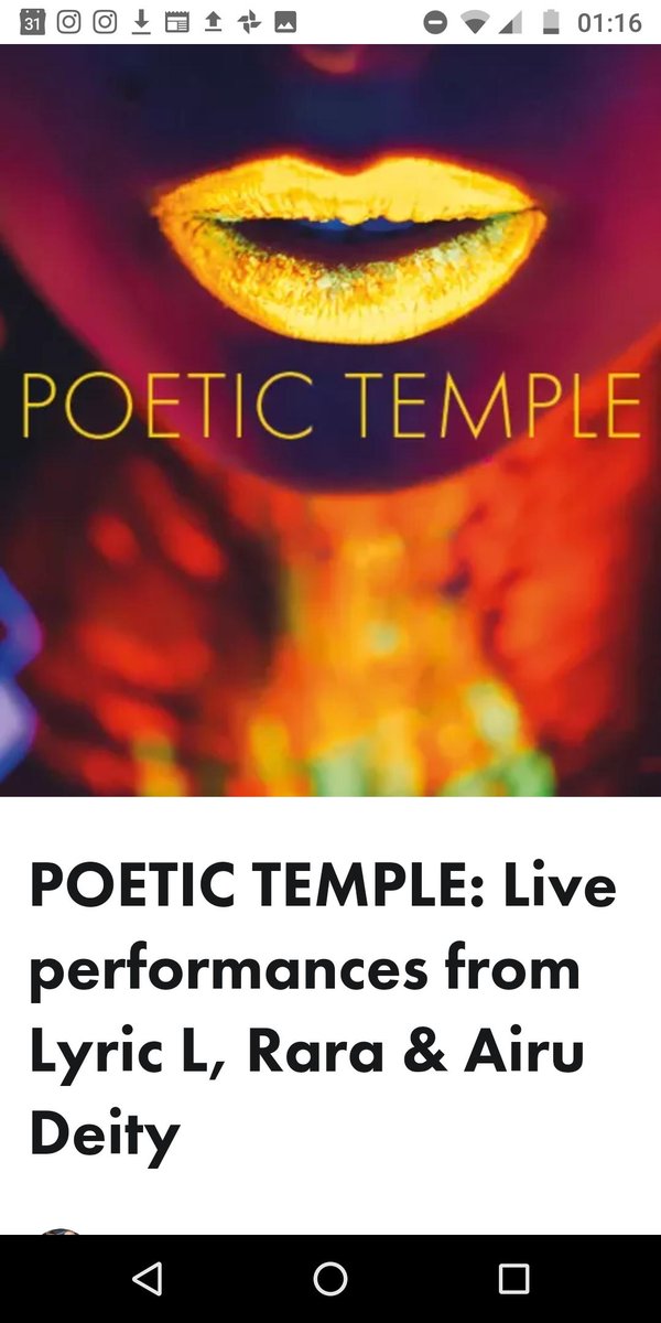 creativeartuk's tweet photo. Join the talented Stella B and Nat Nye at the #Poetic Temple event on Saturday 18th May! 
Come and see one of the Poetic Pioneers of MC'ing, Lyricism and #Spokenword Lyric L. Feat. rising lyrical stars, Rara and Airu Deity. Book here https://t.co/G9vI6GFMIK #poetry #london https://t.co/jO2wwu6e4N