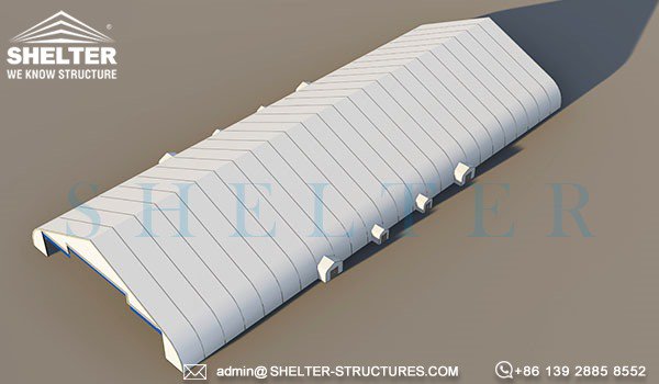 [Hangar Structure with Door Solution] The multi-leaf hangar door on the front is opened for aircraft. While the covered door extensions on sides bring entrance or exit for staff.

🔗warehousestructure.com/project_catego…