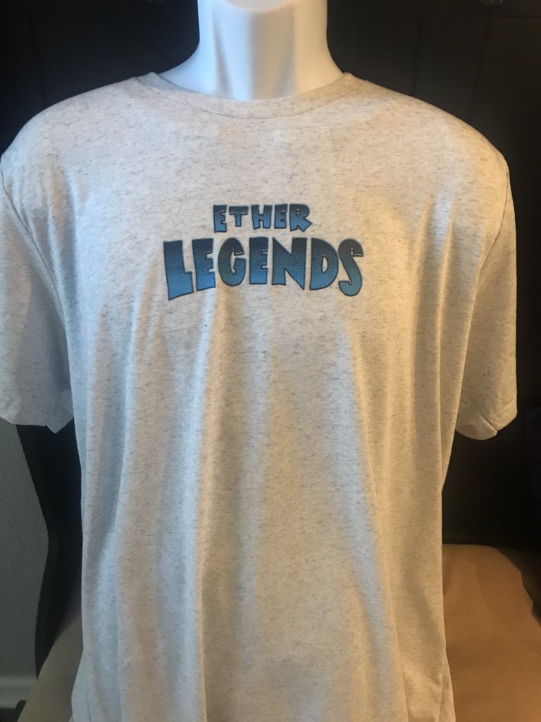 EtherLegends's tweet photo. #etherlegends T-Shirt #giveaway
What better way to represent #crypto and #blockchain #gaming

Size: XL (Bella Canvas)

RT and Like! Join our telegram https://t.co/TWj2w017lJ

Winner must provide valid shipping address! Will ship worldwide! FREE

Winner to be announced 5/20! https://t.co/ruHQgeabBt