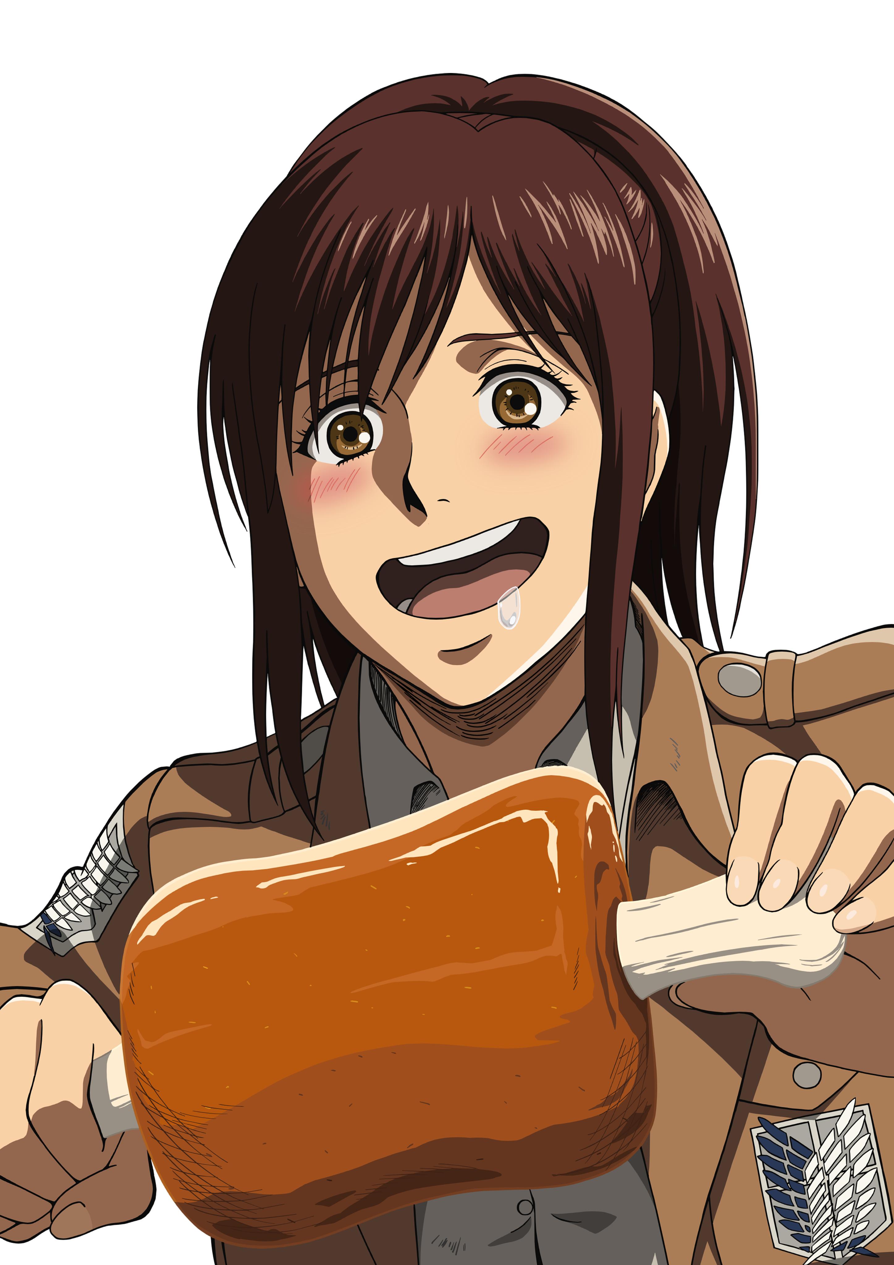 Wit Studio 進撃アニメtwitterイラスト 大丈夫ですよ 土地を奪還すればまた 牛も羊も増えますから 十九日目 サシャ Illustration Satoshi Kadowaki Karin Uchino Shingeki 進撃アニメtwitter イラスト 放送最終回まで毎日更新 応援お願いし