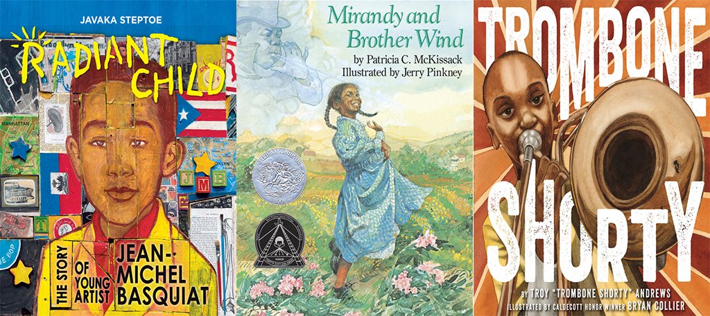 three book covers side by side