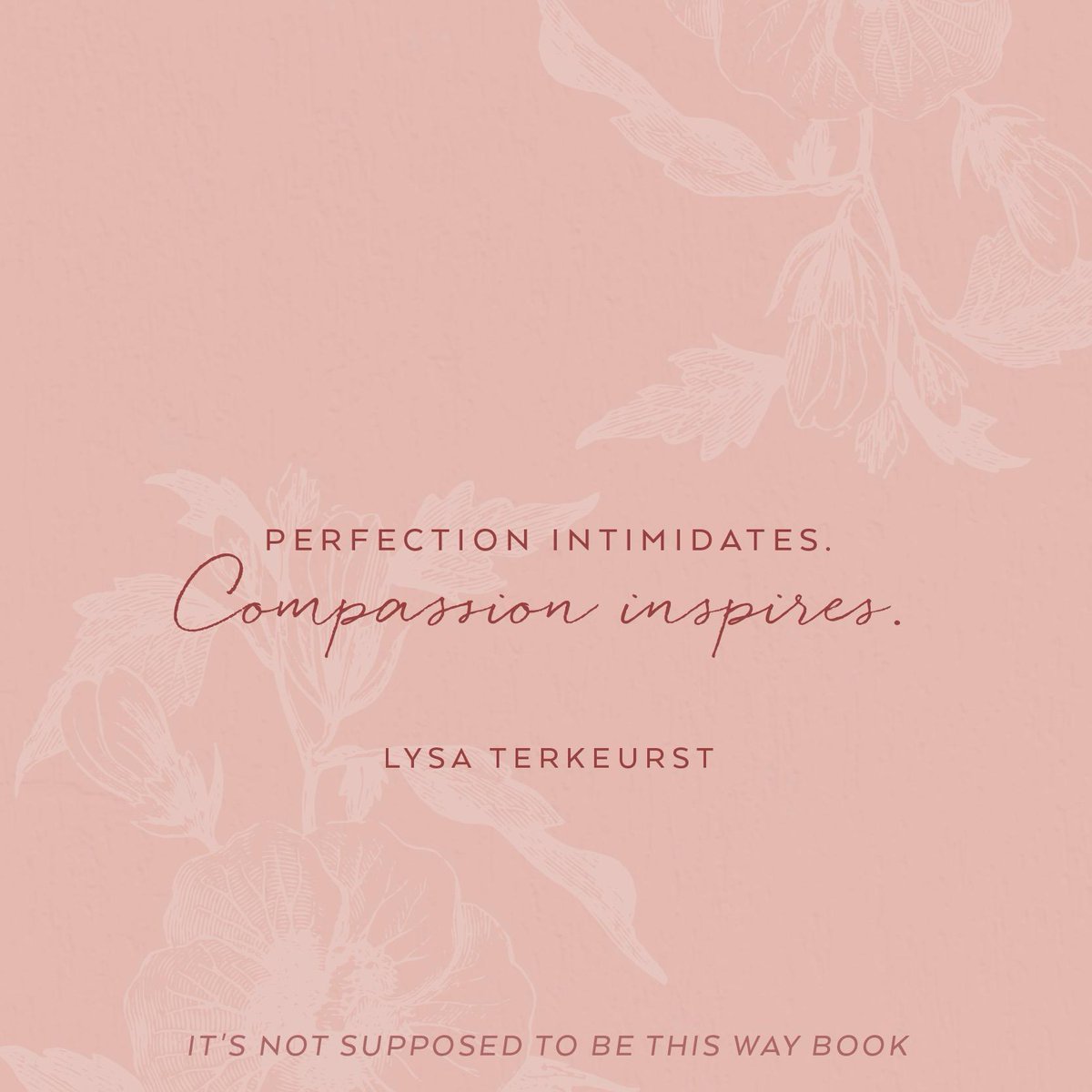 People never connect with our perfections &amp; performance. All that’s slick &amp; shiny about us repels them or scares them or makes them shrink back.
 
But our tears? They are liquid magnets drawing others in. They are a river of reality. A healing for hurts. A bonding for brokenness.