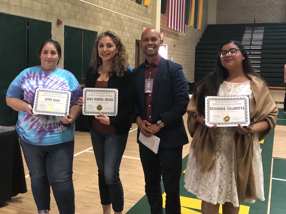 Palomar High representing <a href="/SUHSD/">Sweetwater Union High School District</a> State &amp; Federal Excellence Awards.  Congratulations Ms. Allee, Ms. Pedroza-Iniguez, and Kassandra Villanueva