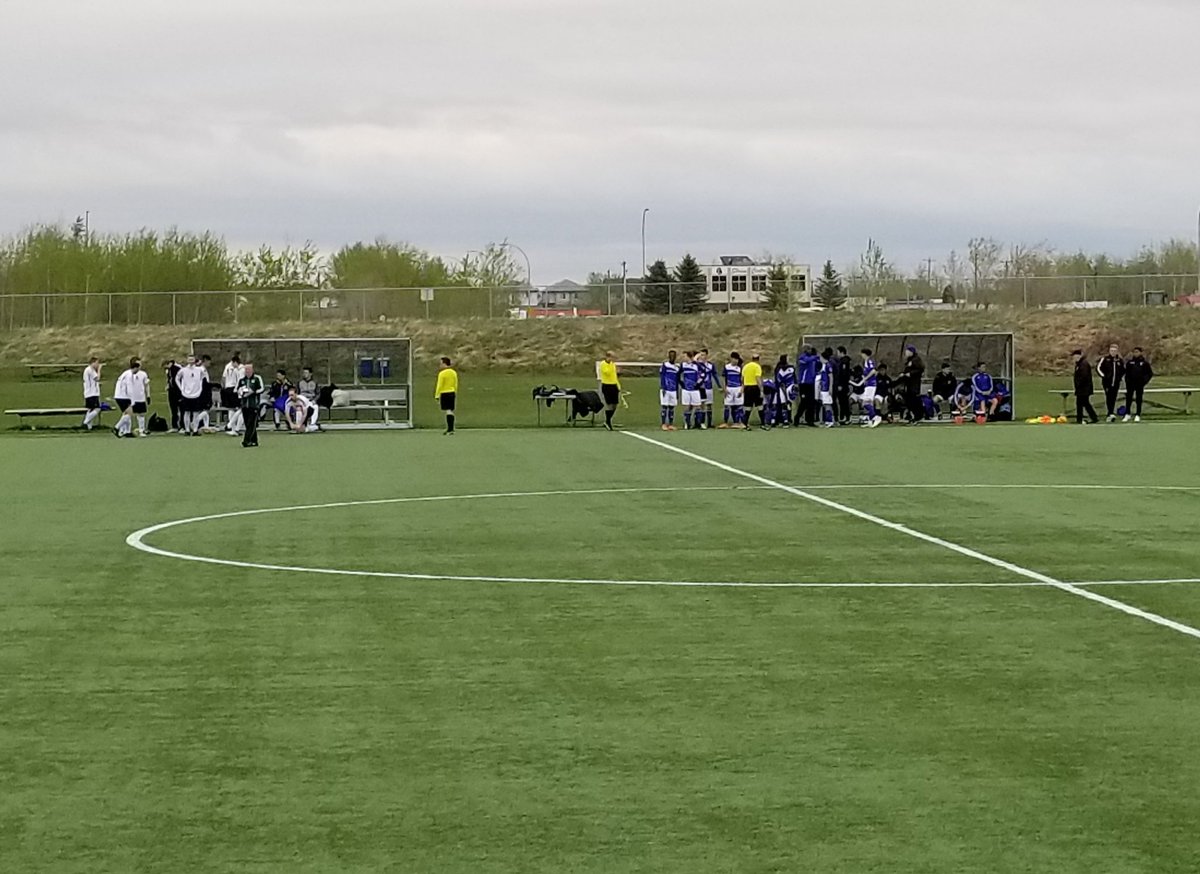 FCEdmontonNow's tweet photo. Just about ready for kickoff between the #FCEAcademy U-20s and Edmonton Drillers!

#AMSL #FCEd #yeg #CanPL https://t.co/rWXwZgH27A