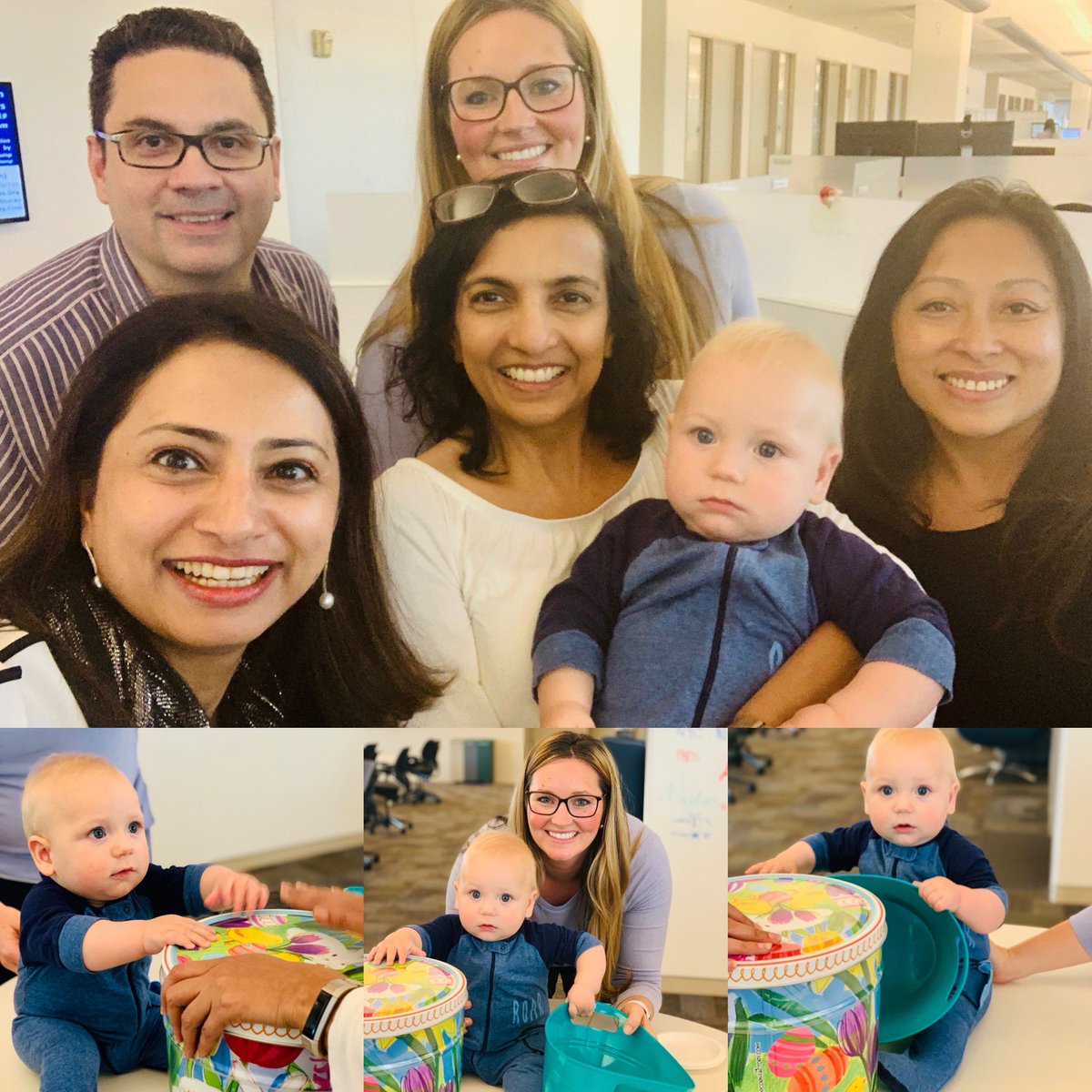 VarshaKanwar's tweet image. Guess who brightened ☀️ a dull &amp;amp; rainy 🌧 day at SJC today ?? ➡️ Our youngest and most adorable #CiscoCX Portfolio and Product Development intern, Baby Andy 👶🏼🥰! Future #Cisconian and #GlobalProblemSolver 😎🤩 just like his superstar mum Megan #WeAreCisco #LoveWhereYouWork