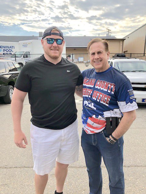 Great night for a ball game at Jimmy John's Field for Battle of the Badges-profits go to  the Sheriff PAL Program . Thanks to our friends at the Macomb County Sheriff's Office and Macomb County Executive Mark Hackel for the partnership. Football great TJ Lang for the first pitch.