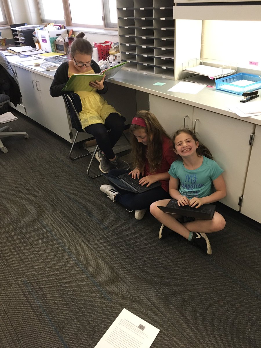 4th grade writers hard at work today during writers workshop! Love seeing their focus and dedication with only 2 weeks left in the year. Keep it up! <a href="/TowneMeadow/">Towne Meadow</a>