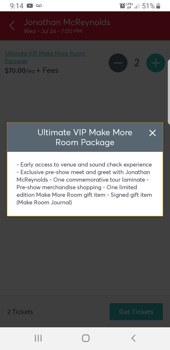 MekaBee83's tweet photo. @jonmcreynolds I was curious to know how do I claim my VIP pack. Not long went to Richmond show (LOOOOVED IT, THANKS). No rush, just wanted to know if there was anything I needed to do on my part. https://t.co/zKAcuh8Zcg