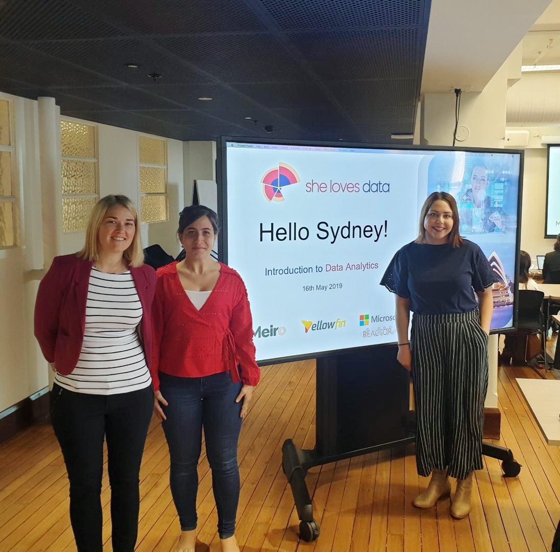 YellowfinBI's tweet photo. Quick selfie before we start at Sydney's @Shelovesdata event with Yellowfin's  @EmmaUrliYF, Kanella Theo and Courtney Coulter. 

More coverage to come!

#womenindata #womeninstem #womenempowerment https://t.co/o9y9lRR47A