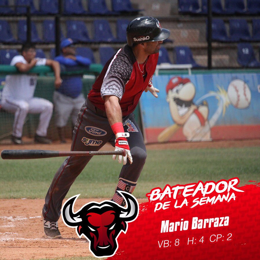 TorosNavojoa's tweet photo. Termino la octava jornada de la Liga Suprema de Béisbol del Sur de Sonora, la cual nos dejó a Jose Calero y Mario Barraza como los jugadores de la semana de los Toros de Navojoa. https://t.co/2HGnHEhVPQ