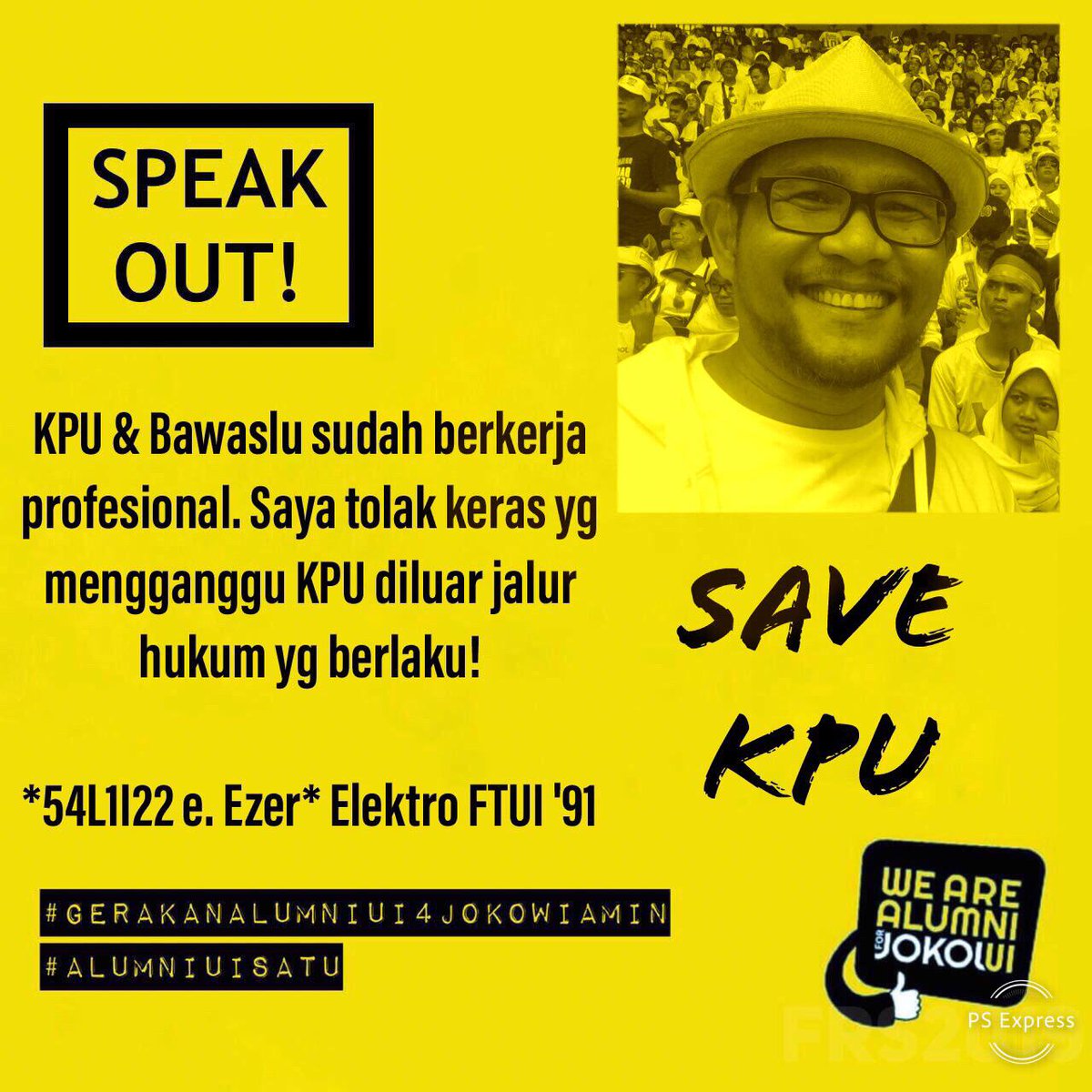 sezer1405's tweet photo. #saveKPU #savebawaslu #RakyatTolakPeoplePower
#GAUI4NKRI
#Pemilu2019
@T_jail @IndraJPiliang @arwinsoelaksono @dhanymarlen @Qbondz @uberfunk @BangMaik @fadjroeL @tsuryatama @bagasfeka @candisinaga @TariganBudianto @DR_HLuck15 @OkaWijaya https://t.co/12NwzDyHue