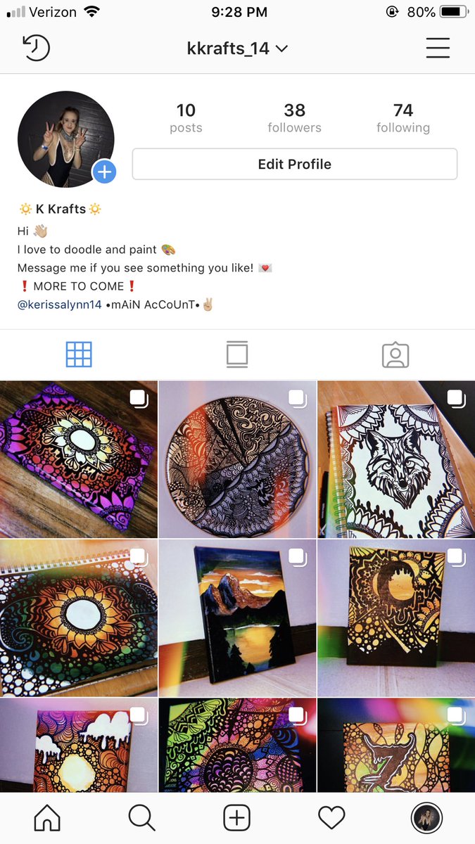 14Klynn's tweet photo. Check out my art page!! 
Insta: @kkrafts_14 💕 
I appreciate the love I’ve been receiving so far! Thank you to @xrachelreynolds and @HChunko for all the loveeee as well! ✌🏼😄 RETWEET•SHARE•POST•CHECK OUT THE PAGE• thank you ✌🏼🥰 https://t.co/YuG6KYuxJR