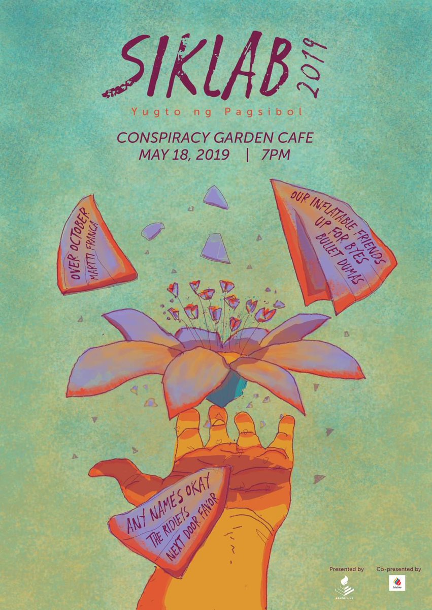 oifmnl's tweet photo. This Saturday (May 18) at Conspiracy Garden Cafe for Siklab 2019! https://t.co/1QhKetoBE1