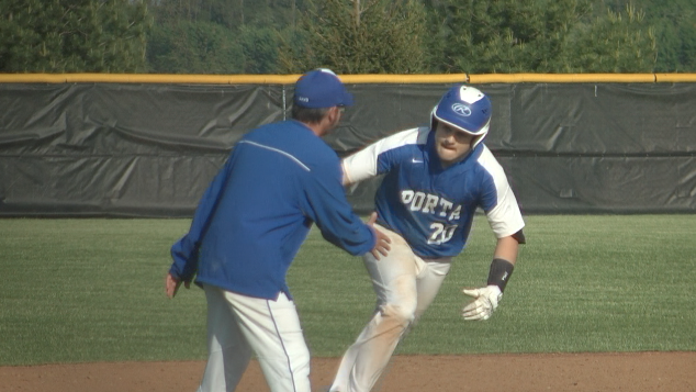 Channel1450com's tweet photo. Reid's First Career Rake Sends PORTA On: Bluejays Shock Bullets In Regional Semifinal Upset (HIGHLIGHTS) https://t.co/aQYDslb9oc https://t.co/OlIWWhIZQs