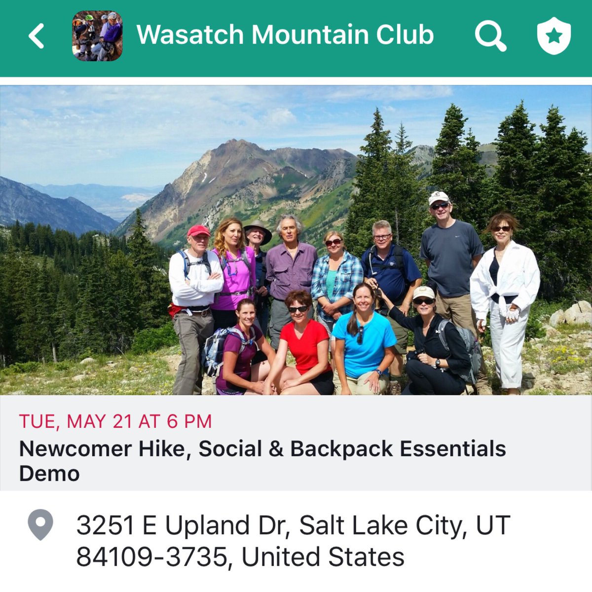 WasatchMtClub's tweet photo. Join the Club this week. For details, follow this link- https://t.co/bqPH6EHGom https://t.co/zubF68z2oC