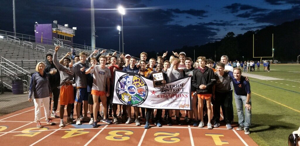 Congratulations to the boys track team for capturing the patriot district championship tonight