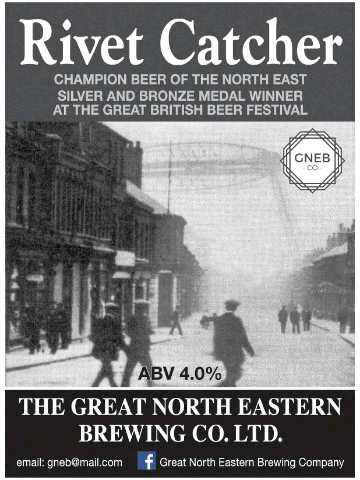 Now on tap! Get it while you can! We've got 18 gallons, and they will go in a flash!
Great North Eastern Rivet Catcher 4% abv
Our Beer Board: goo.gl/KRa61r
#RealAleFinder <a href="/GNEBCO/">Great North Eastern Brewing Company</a>
