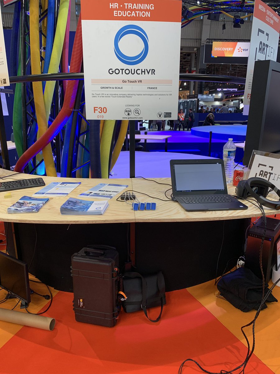 Ready to go! #touch #XR at #VivaTech2019 ! Low footprint high performance #haptics solutions