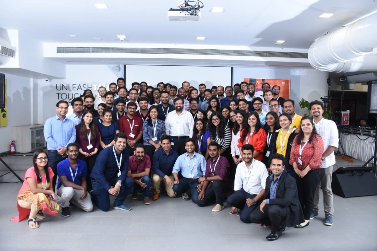 hvgoenka's tweet photo. Such a nice feeling to interact with some of the brightest young minds from top B-schools in India. Such enthusiasm, creativity and a world of fresh ideas! Newest members of the RPG family.

#RPG #Embark2019 #UnleashTalent https://t.co/u4HVxtgtTQ