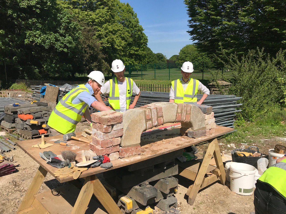 buttressarch's tweet photo. Members of our historic buildings team joined @_CONLON_  and @BCA_UCLan on site at @WythenshaweHall yesterday to learn all about the art of hot lime mortars from @WomersleysLtd https://t.co/S6AX8lsDB7