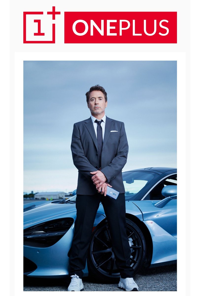 UniverseIce's tweet image. Wow！！
Robert Downey Jr × OnePlus