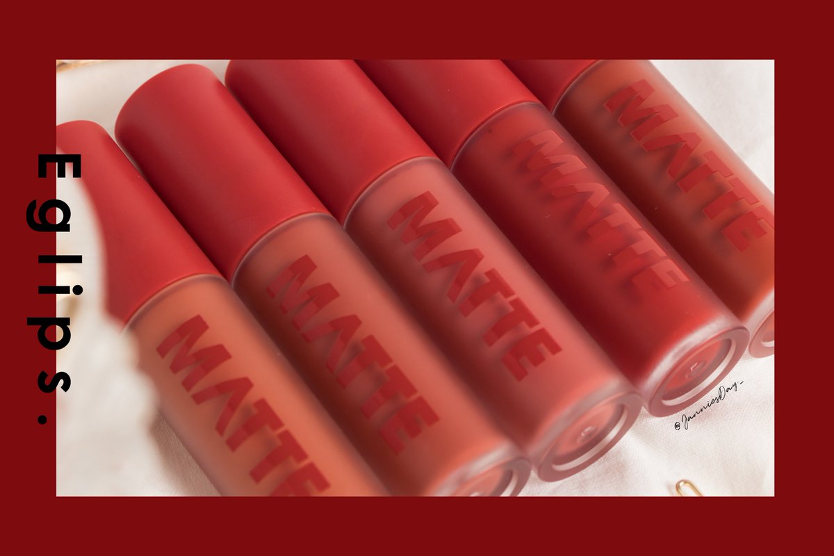 Janniesday_'s tweet photo. สวอชลิปรุ่นใหม่ของ Eglips Matte Fit Lip Lacquer 💋 รอบนี้มาโทนแดงครบสะใจมากก เป็นเนื้อแมทที่ทาแล้วเบาสบายปากมากอ่ะ สายลิปแมทต้องไปโดน เอาเป็นว่าในหมวดลิปแมท นี่ให้ 10/10 ไปเลย โดยเฉพาะเบอร์ 05 แดงอมน้ำตาลสวยจริง #이글립스 #Eglips #Eglipsthailand #อีกลิปส์ #LittleRedDevil https://t.co/GiEJ0D9yDJ