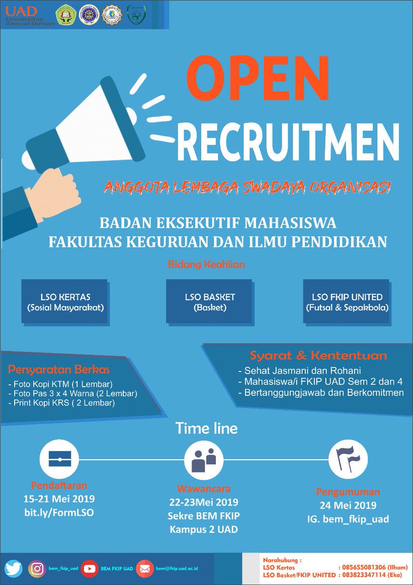 Contoh Poster Open Recruitment Organisasi
