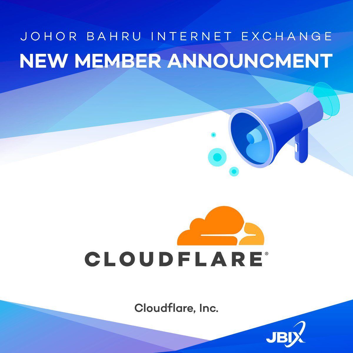 jbixmy's tweet photo. Cloudflare is now peered with JBIX!
Cloudflare provides content delivery network services, DDoS mitigation, Internet security and distributed domain name server services.
JBIX full participant list: https://t.co/1GMf2E2jsO
#jbix #internetexchange #Cloudflare https://t.co/bM9UCBADfm