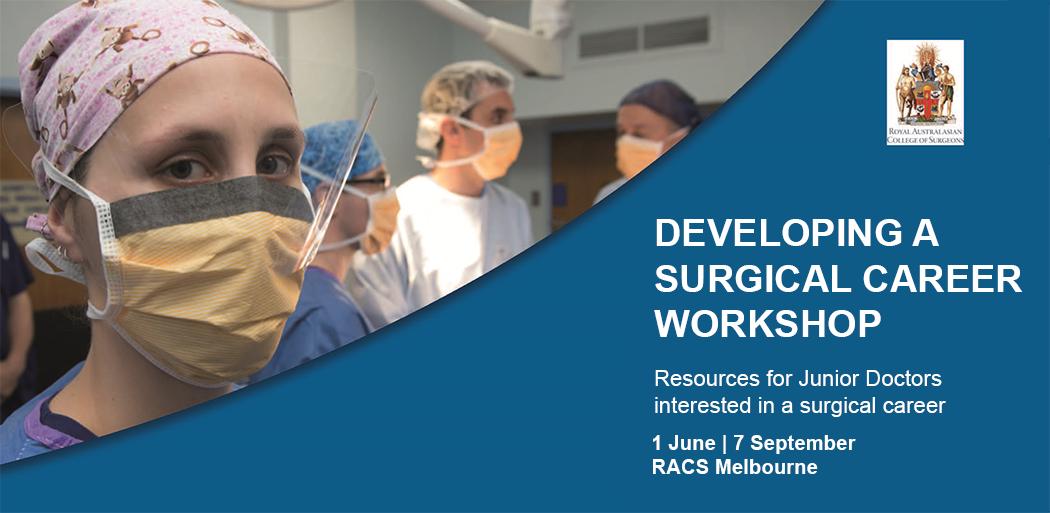 RACSurgeons's tweet image. Don’t miss your chance to learn more about JDocs and gain valuable insights into surgical education. Book your place at next month’s Developing a Surgical Career workshop in Melbourne. 

For information, visit bit.ly/2vUIV0H
Registrations: bit.ly/2vUIVxJ
